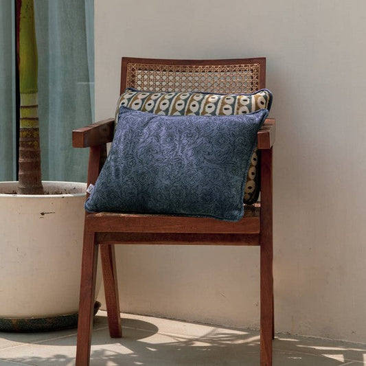 Moontide Velvet Pillow Cover – Blue 14x20