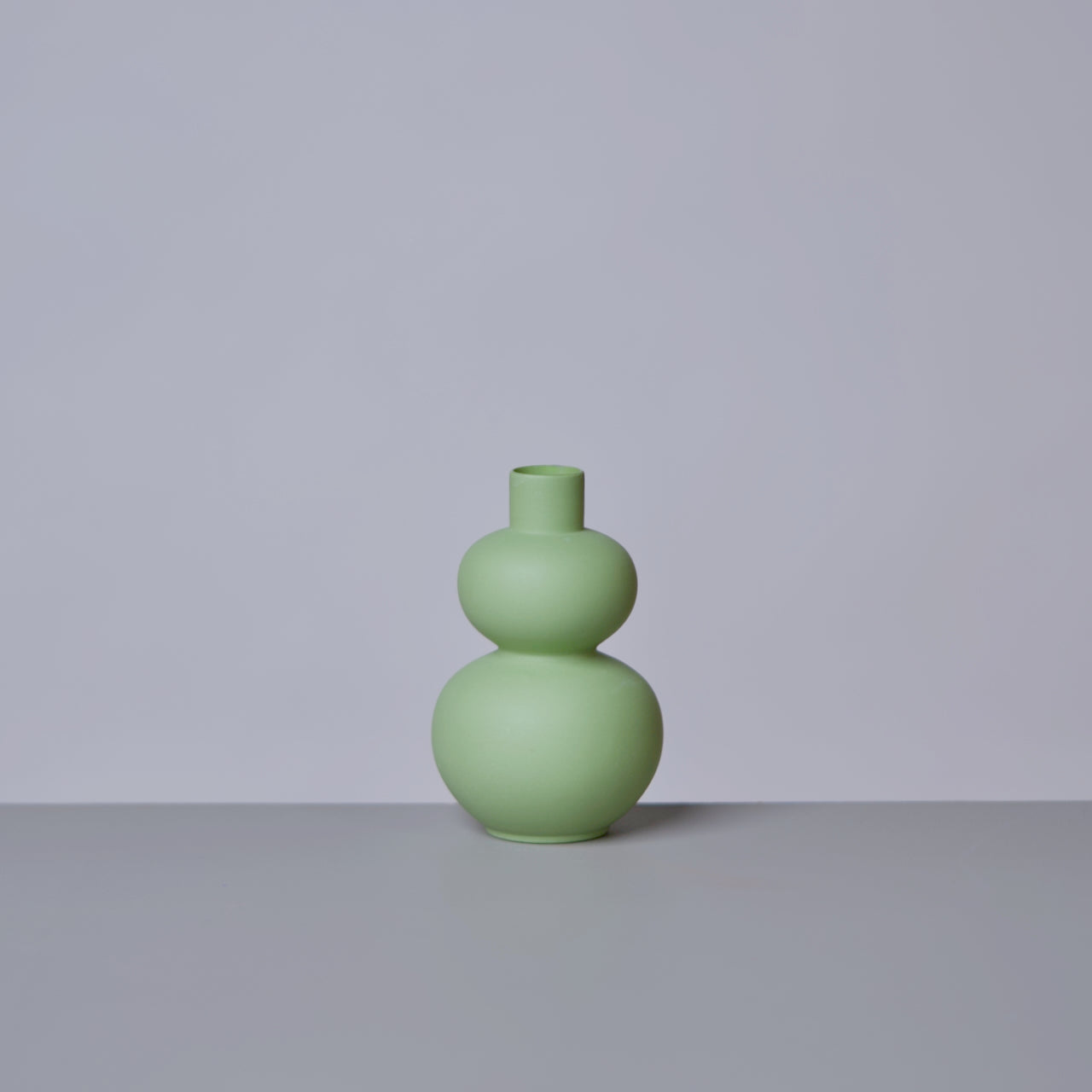 Matte Porcelain Mini Double Lobed Vase