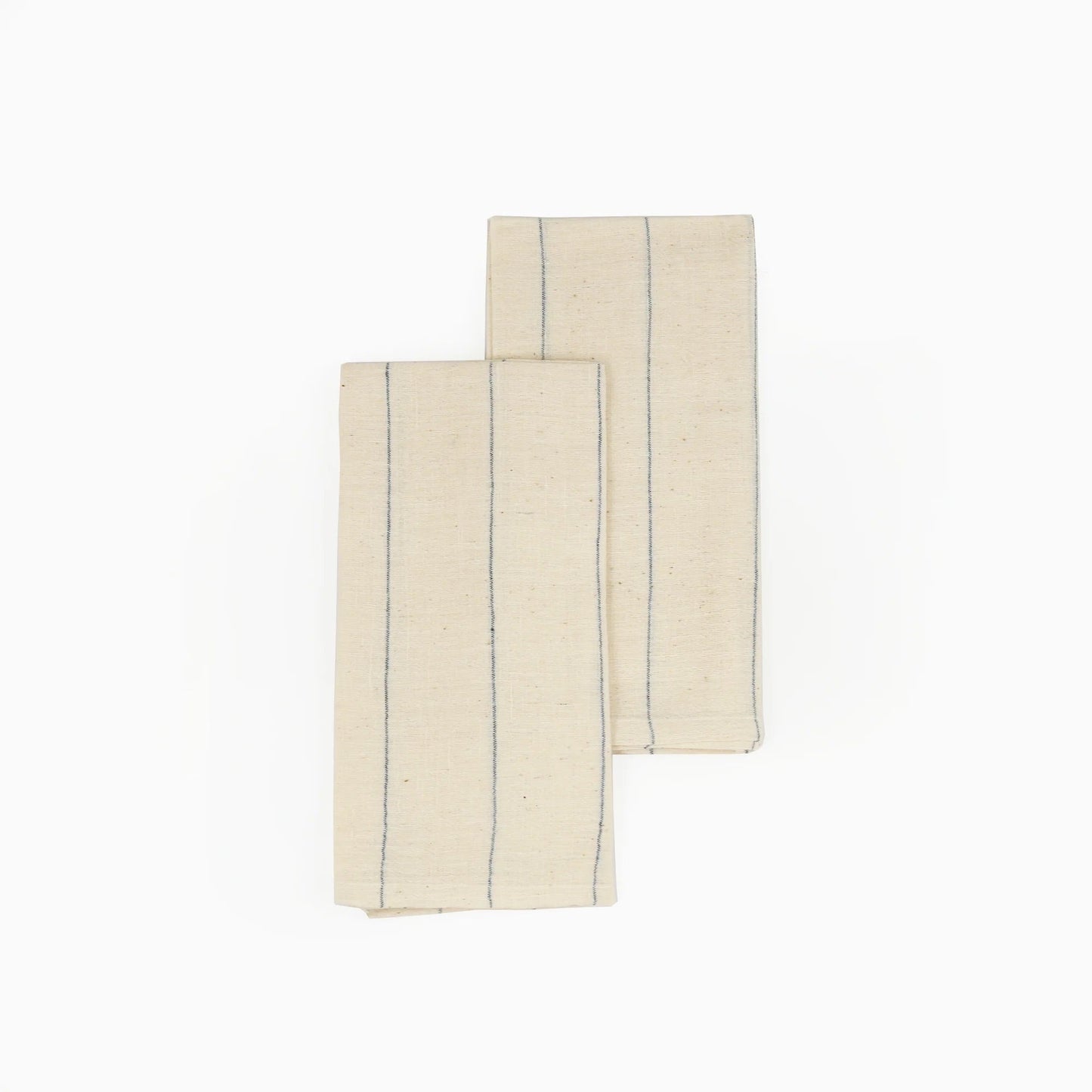 Handwoven Organic Cotton Napkins, Set of 2 | 20" × 20" | Fair Trade | Believe