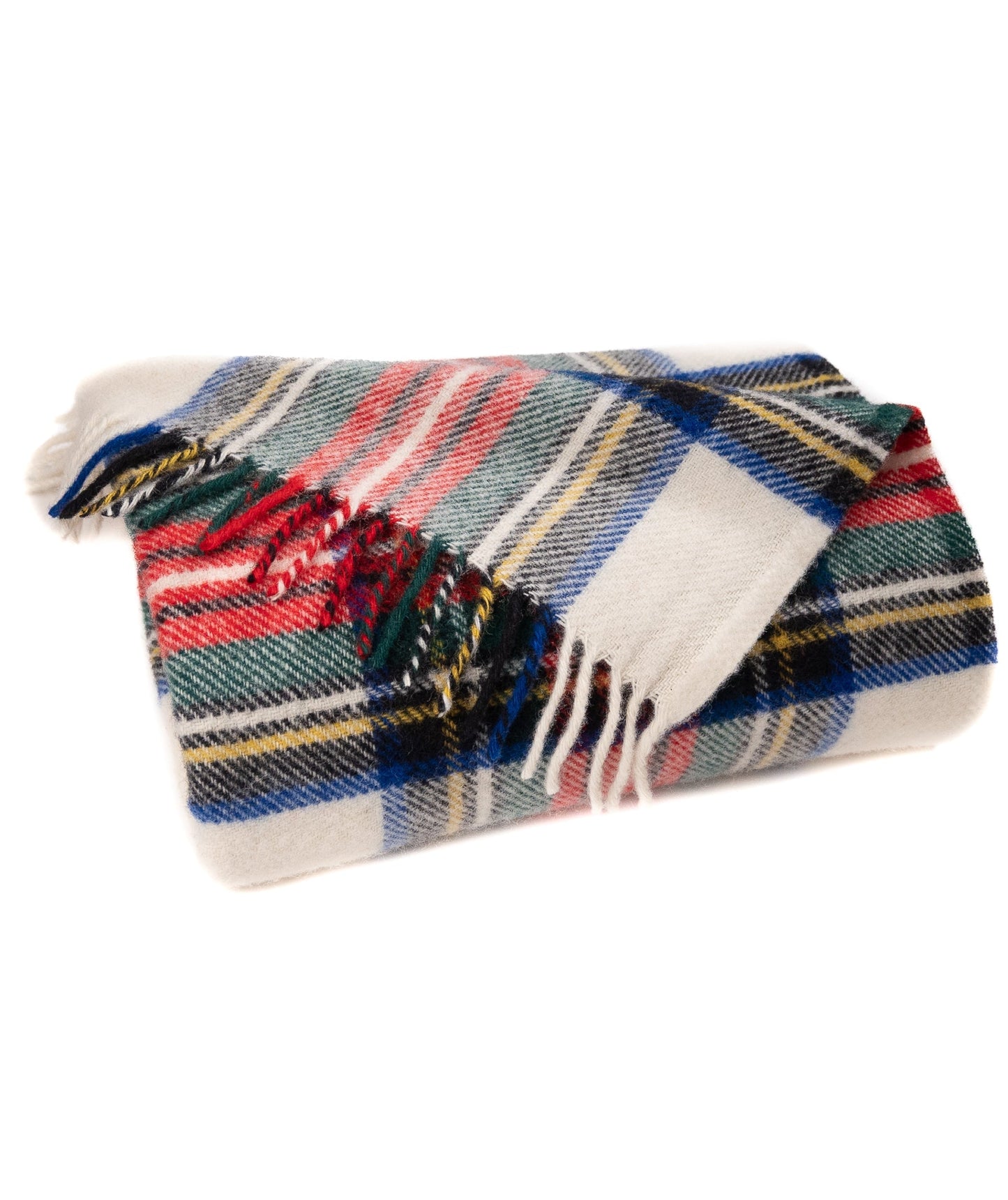Highland Tweeds Pure New Wool Fluffy Throw ~ Dress Stewart ~