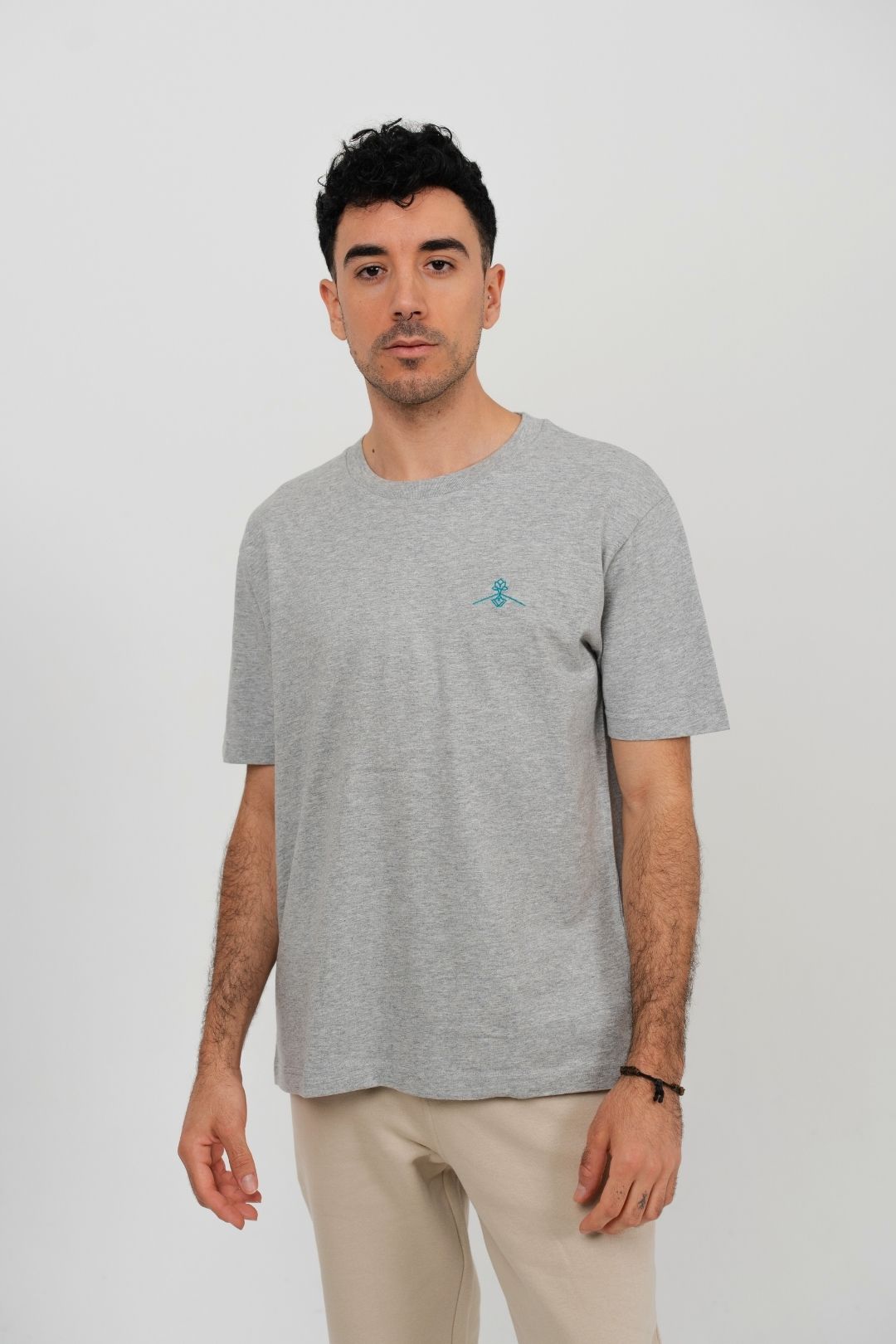 Camiseta orgánica - Gris Jaspeado