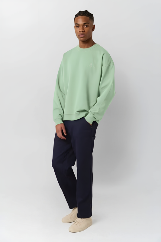 Sudadera algodón orgánico - Jade Profundo