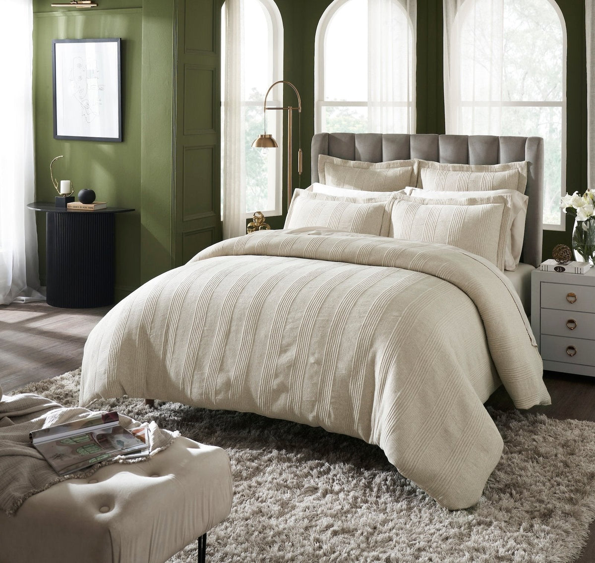 Savoy Quilted Jersey Duvet Cover