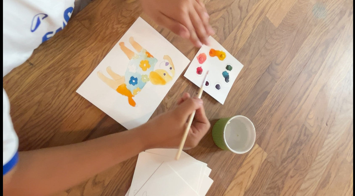 Super Pups Watercolor Postcard Kit