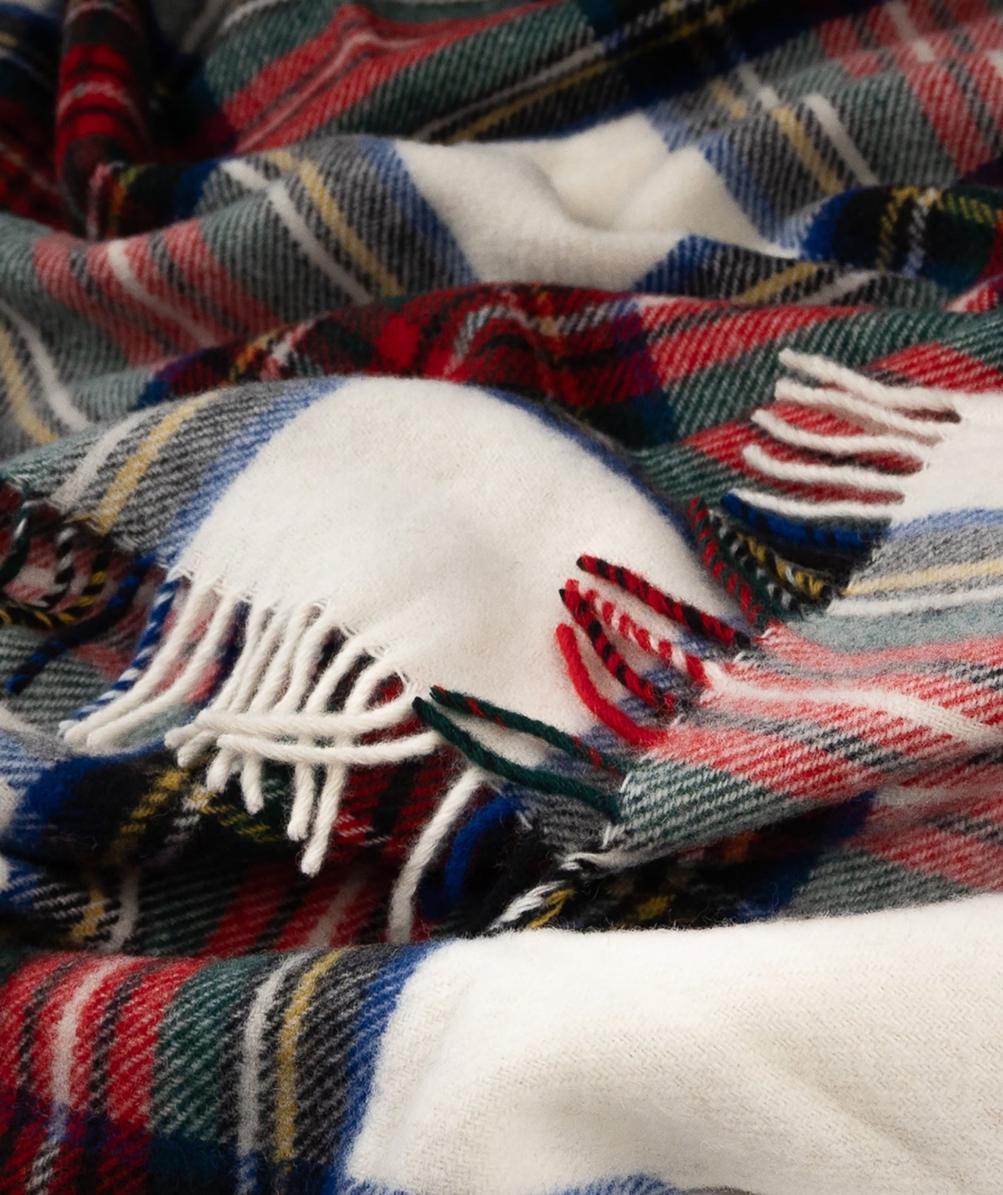 Highland Tweeds Pure New Wool Fluffy Throw ~ Dress Stewart ~