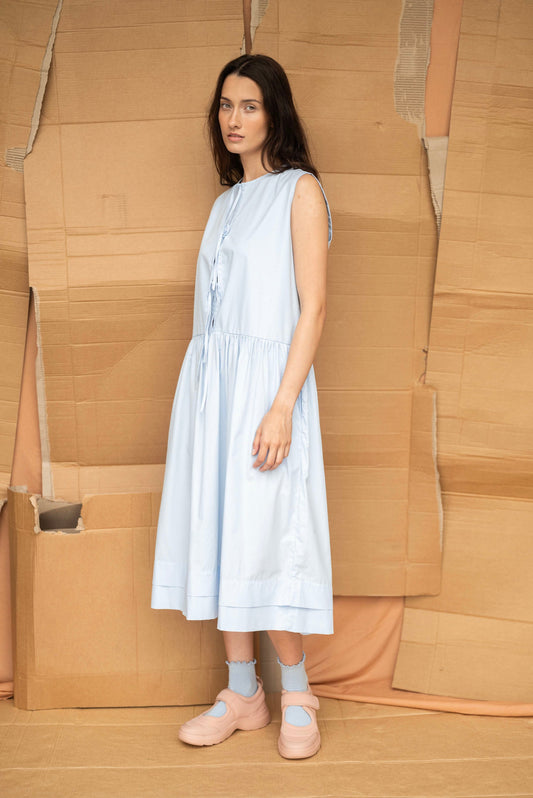 Frankie Dress | Sky Blue - ReCreate Clothing