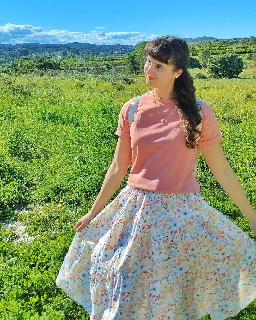 Camiseta orgánica - Rosa Salmón
