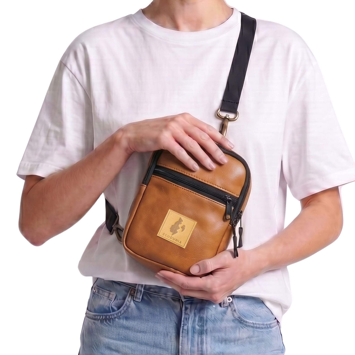 Rozi Convertible Vegan Leather Crossbody Sling Bag