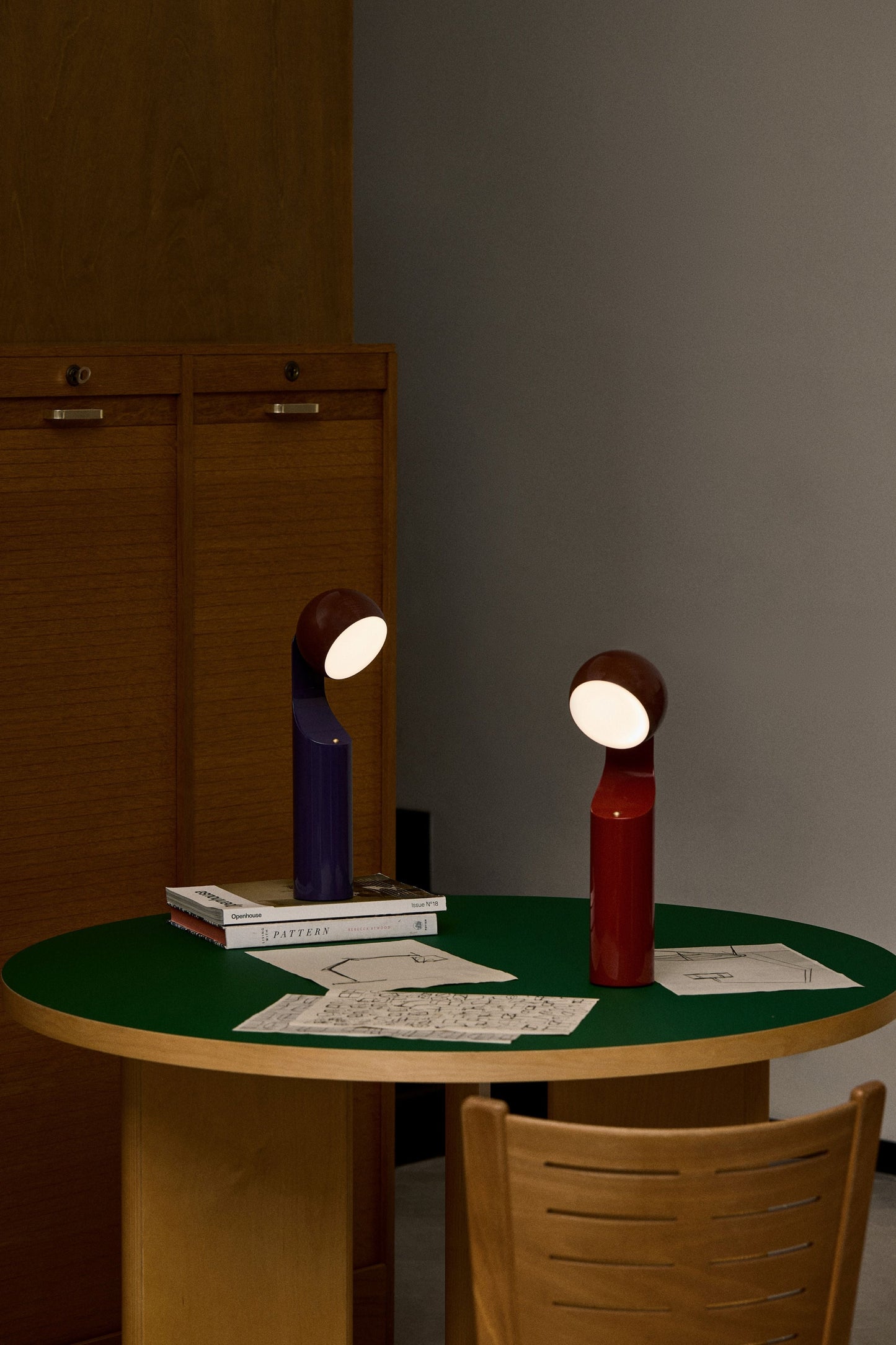 Mono Portable Reading Lamp - Rust /Ruby Rec