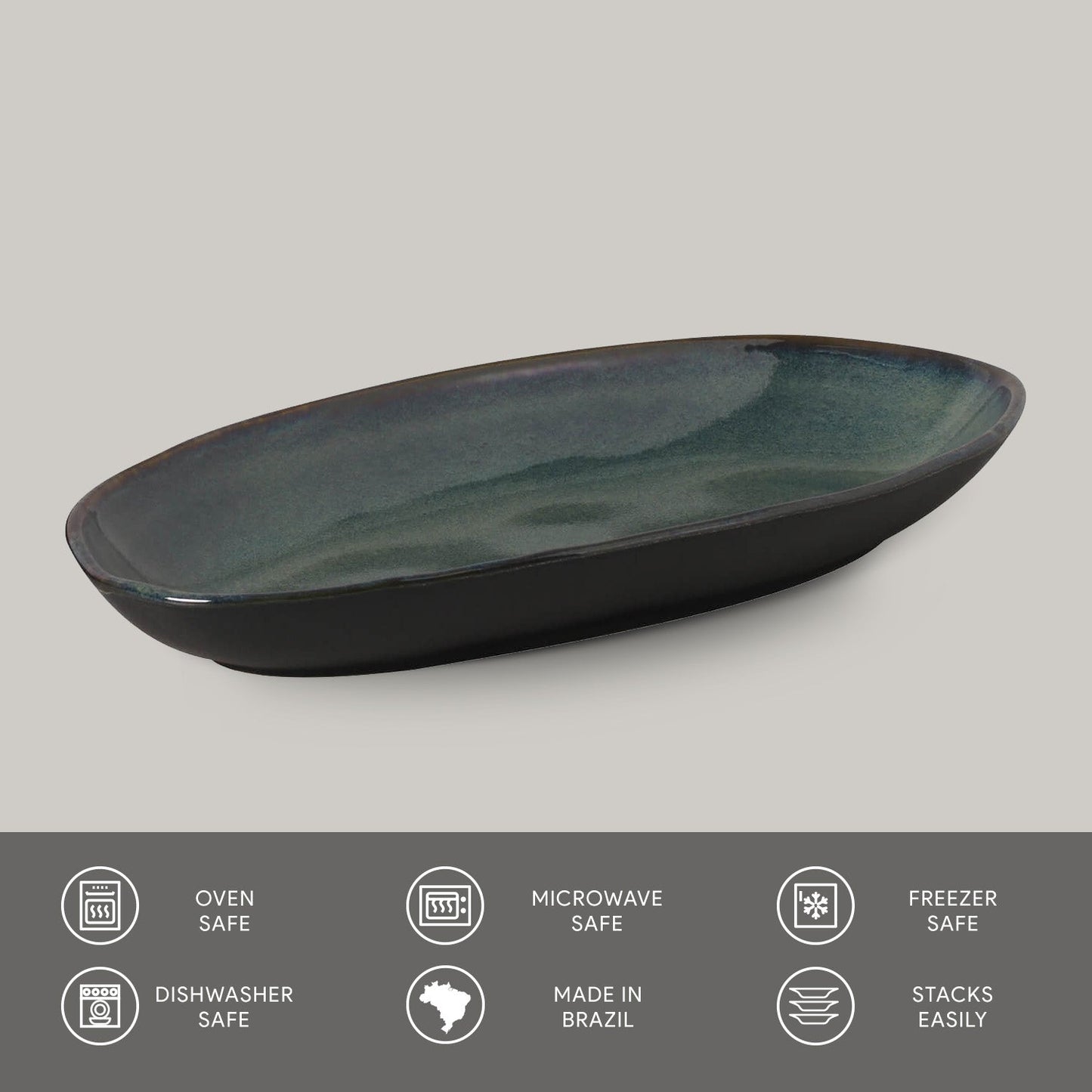 Deep Oval Platter Set of 4