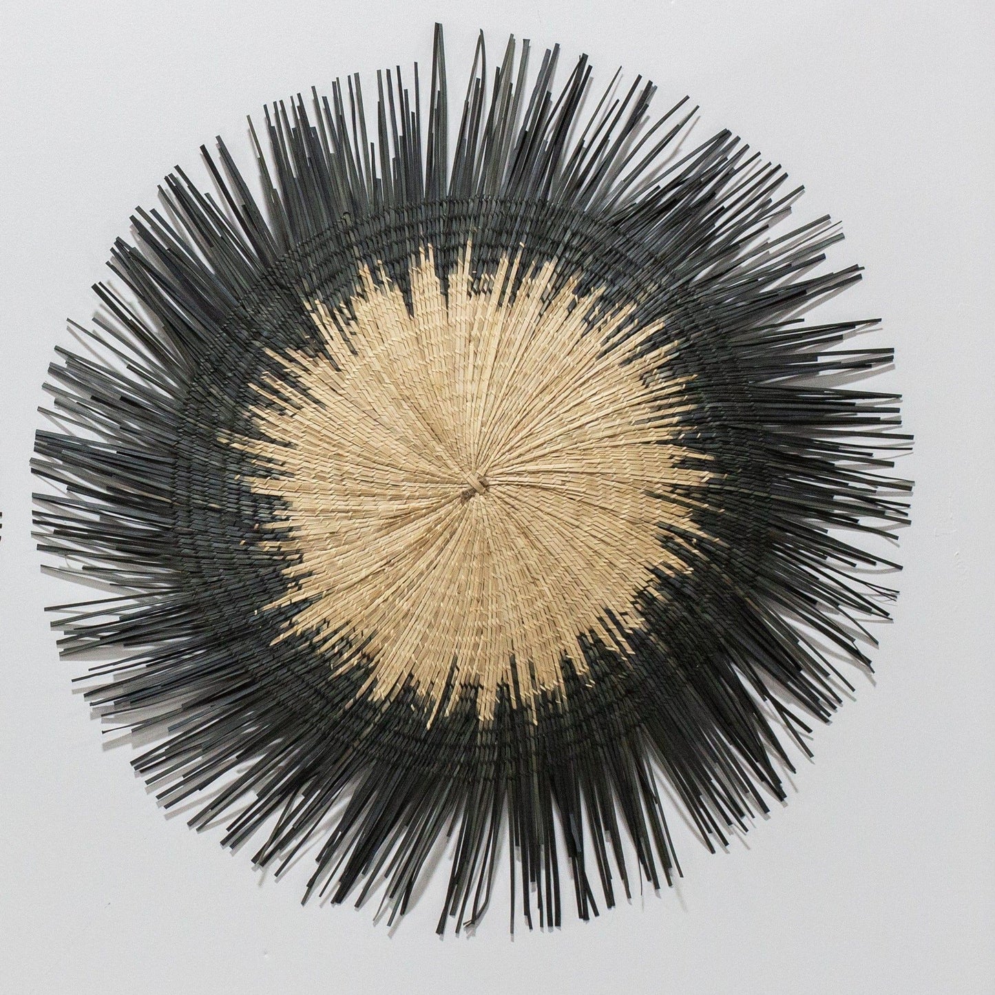 Usiku Black and Natural Woven Wall Art