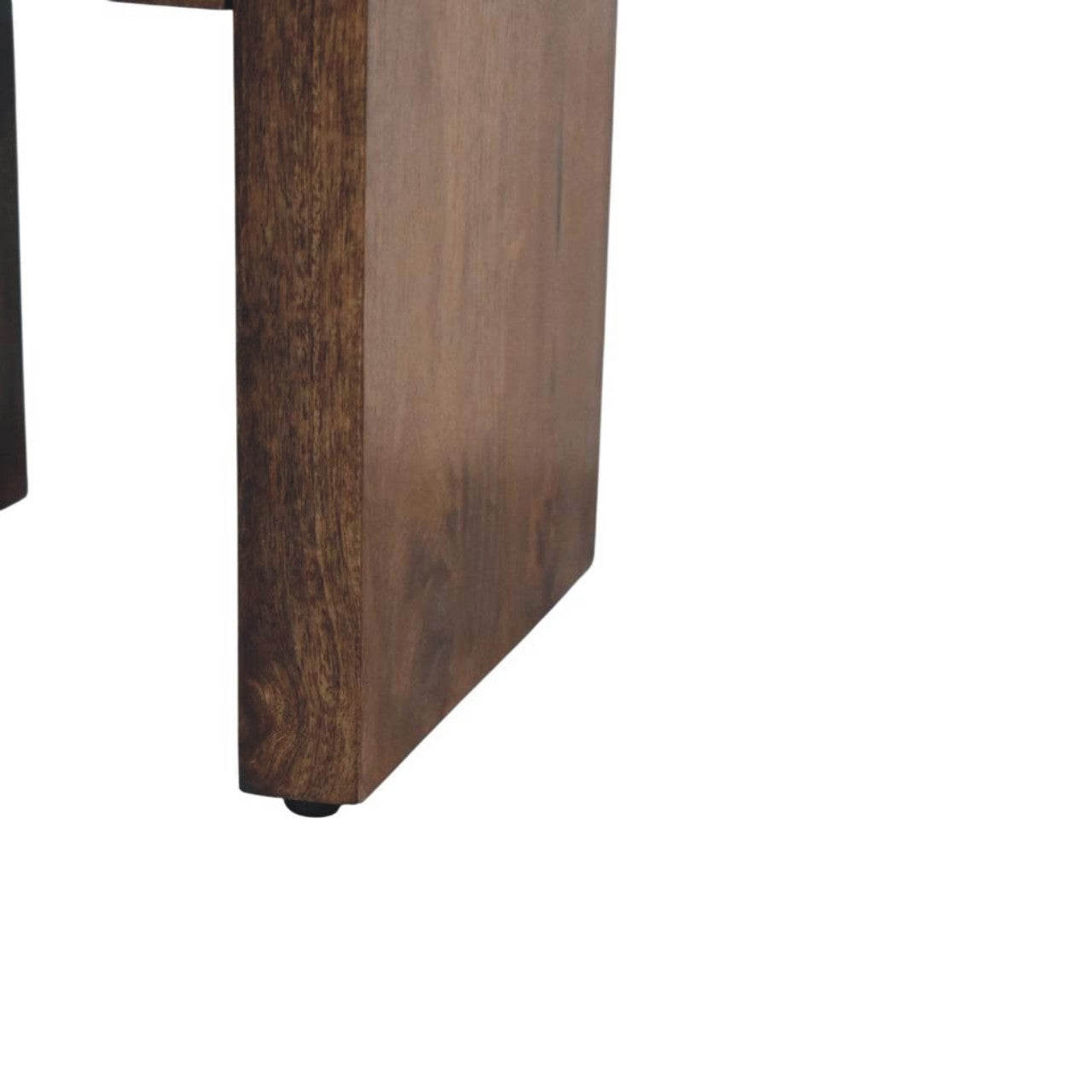 Solid Wood Curved Bedside Table