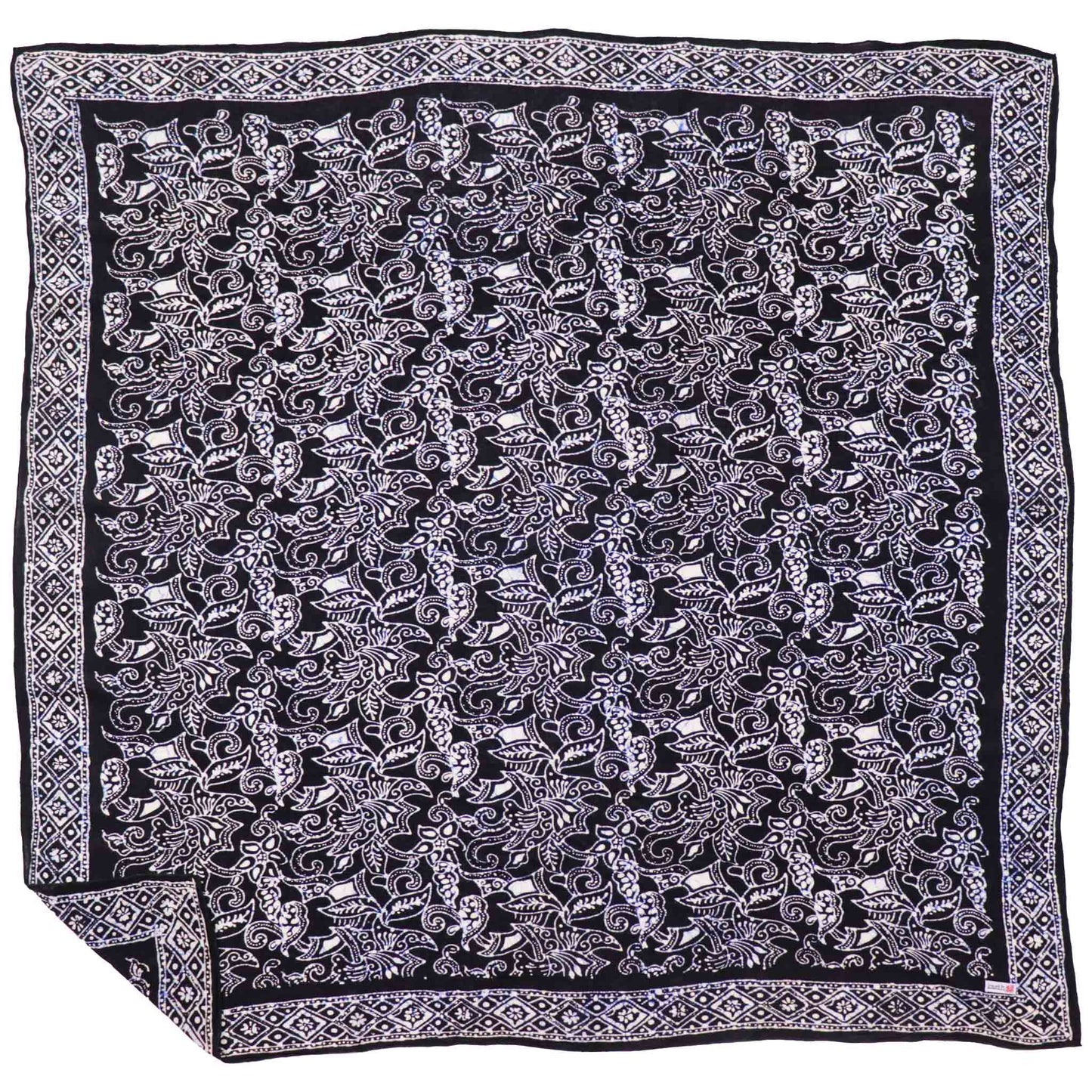 Large 39" Hand Dyed Batik Bandana - Wings