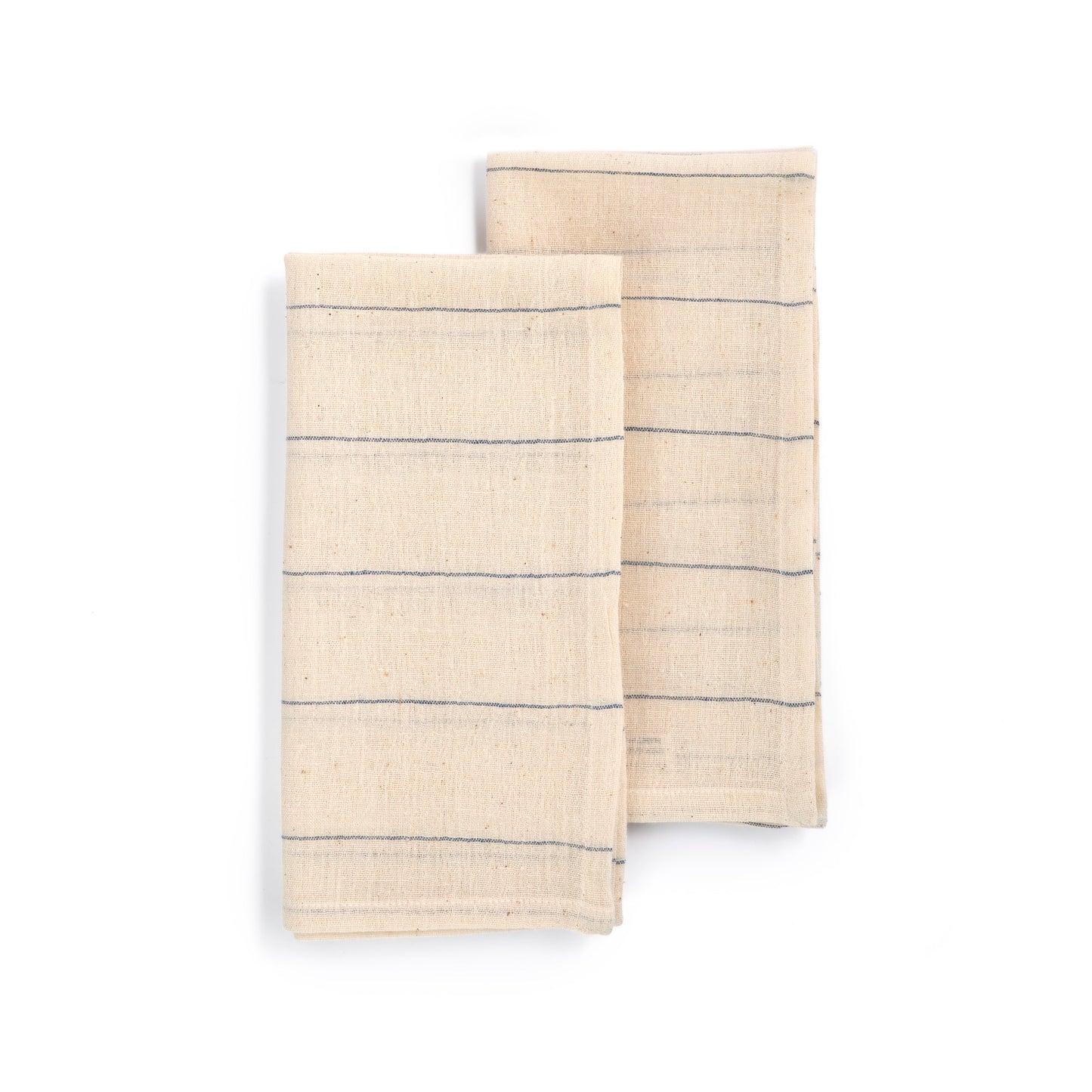 Handwoven Organic Cotton Napkins, Set of 2 | 20" × 20" | Fair Trade | Believe