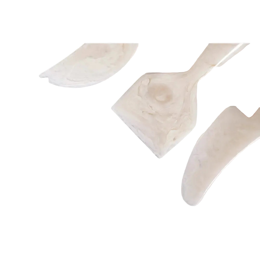 Resin Cheese Knife, Vanilla  (Set of 3)  - 6 Inches