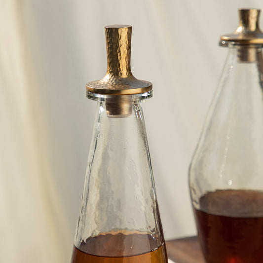 Pebbled Decanter Tall