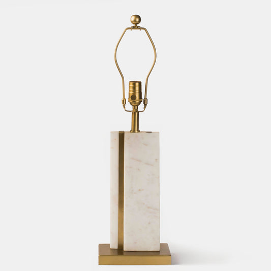Sculpta Marble Lamp Stand White Marble Base