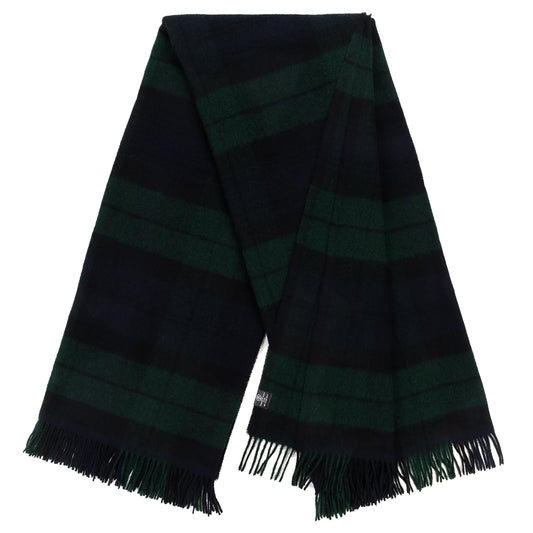 Highland Tweeds Shetland Lambswool Throw (Black Watch)