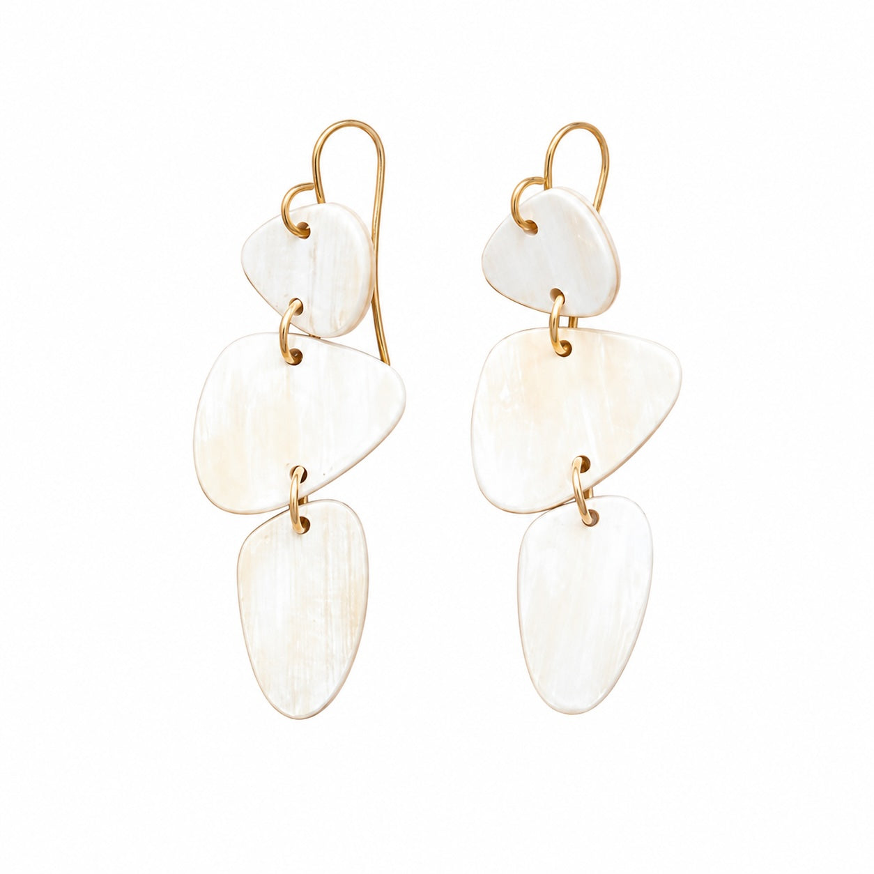 Stacked Stone Earrings