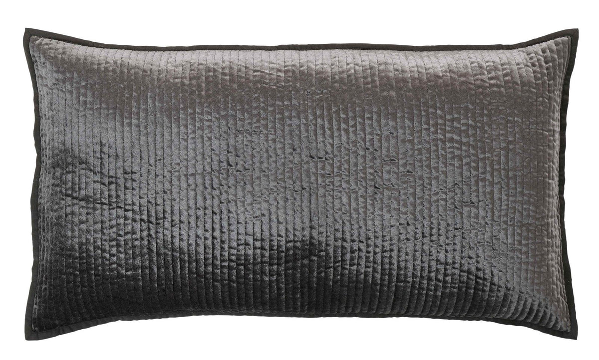 Spencer Channel Stitch Velvet Coverlet Sham
