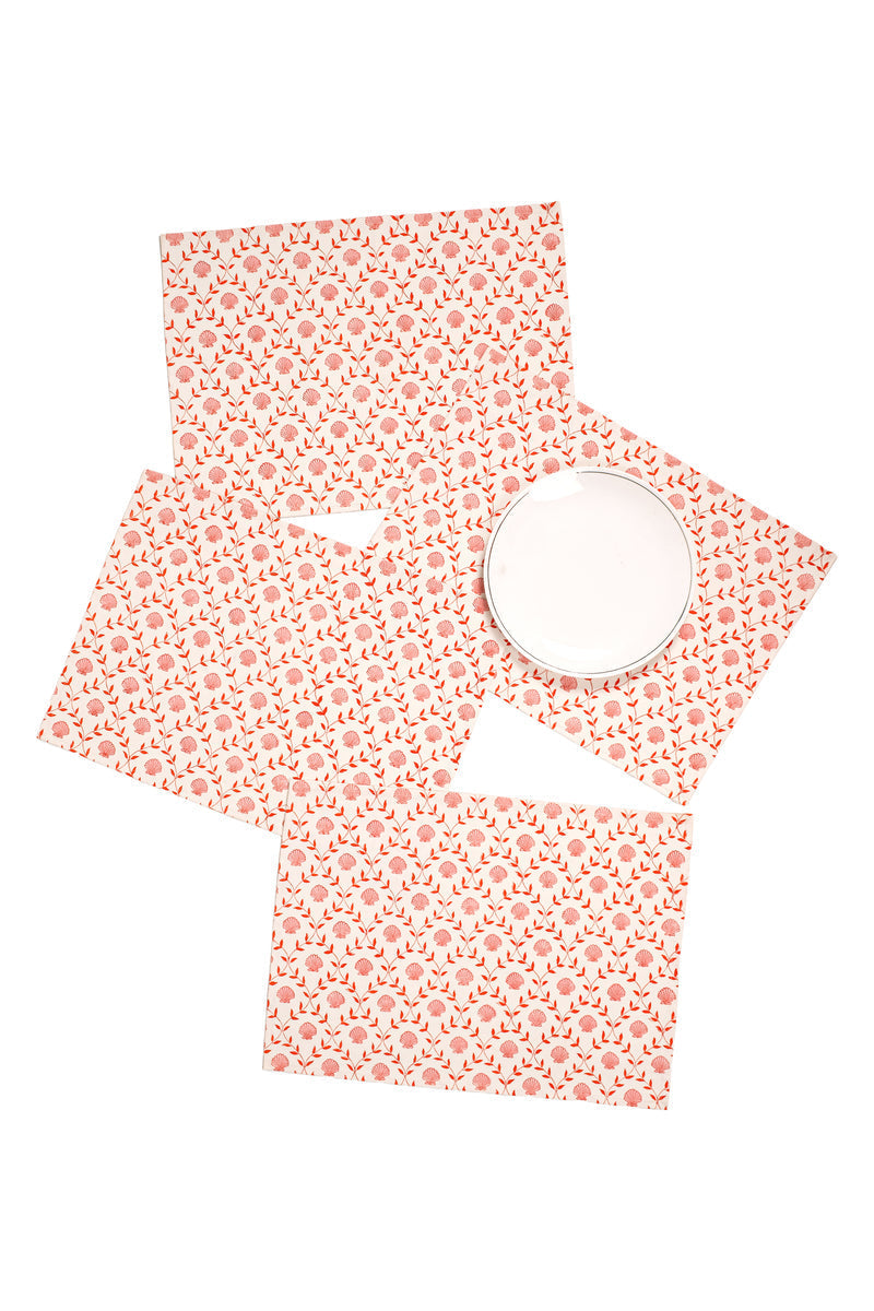 Seashell Blockprint Placemat