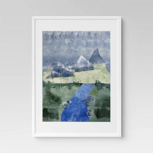 Mountain Trail Large Framed Print