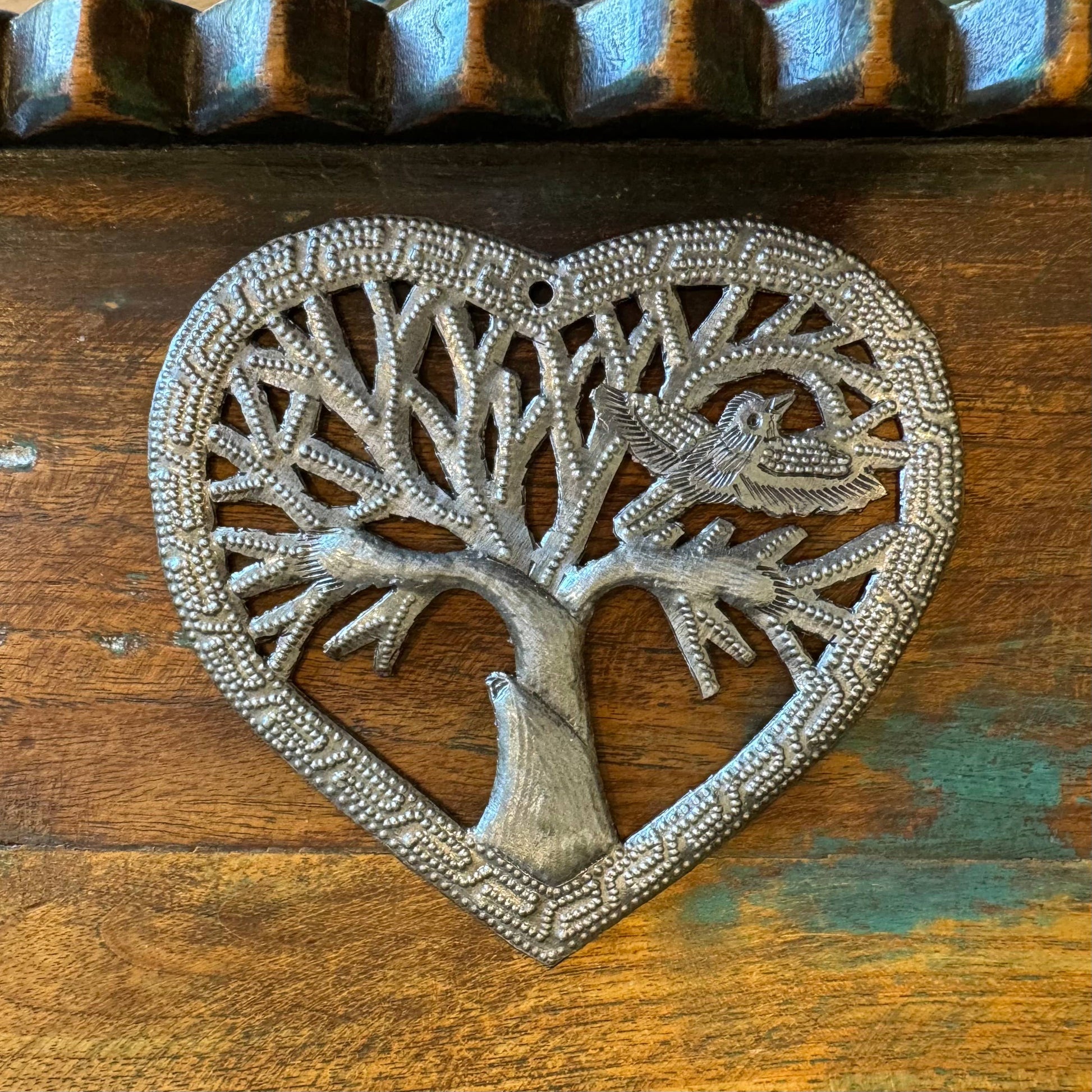 Tiny Tree Ornament – Handmade in Haiti | Heart-Shaped Tree