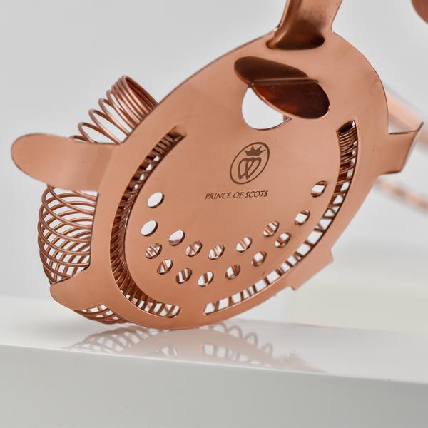 Hammered Copper Cocktail Mixing Set