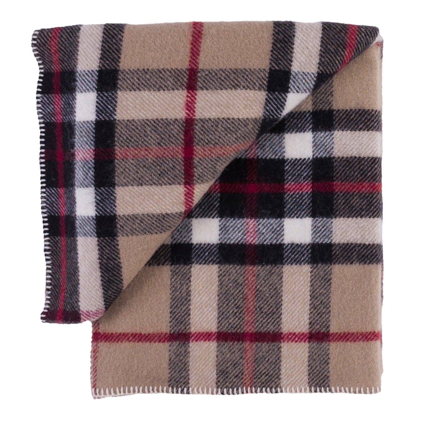 Highland Tweeds Big Throw - Camel Thompson