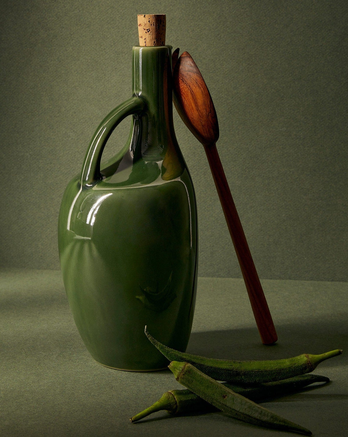 Stoneware Olive Oil Dispenser | Canard 34 oz