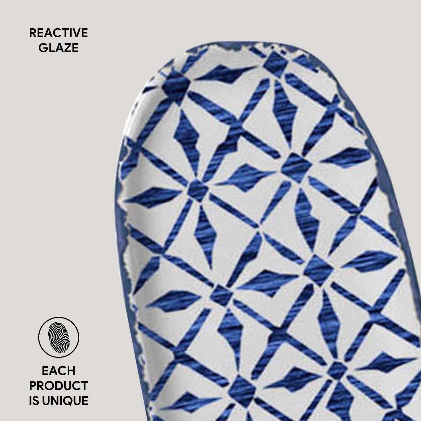 Shallow Organic Oval Platter Mini Set of 4