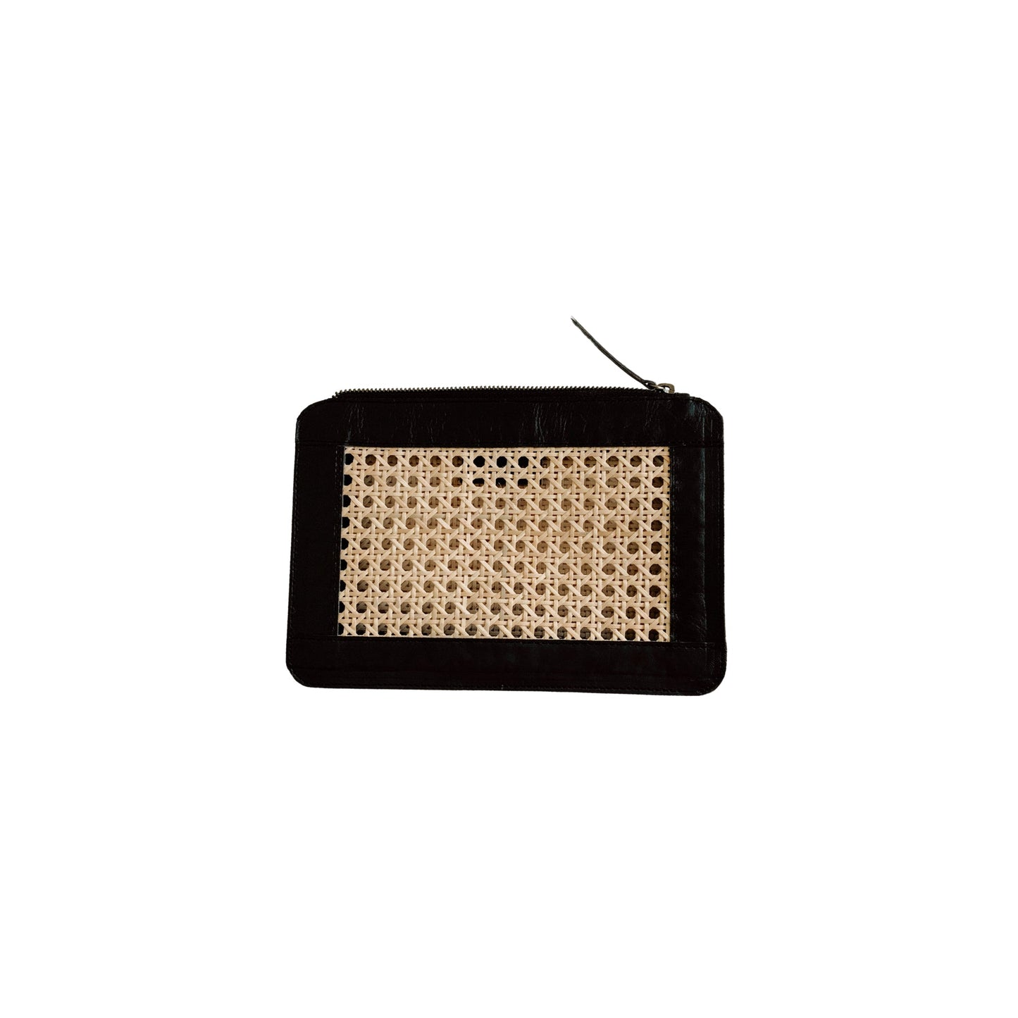 Mariah Night Out Rattan Clutch - Black