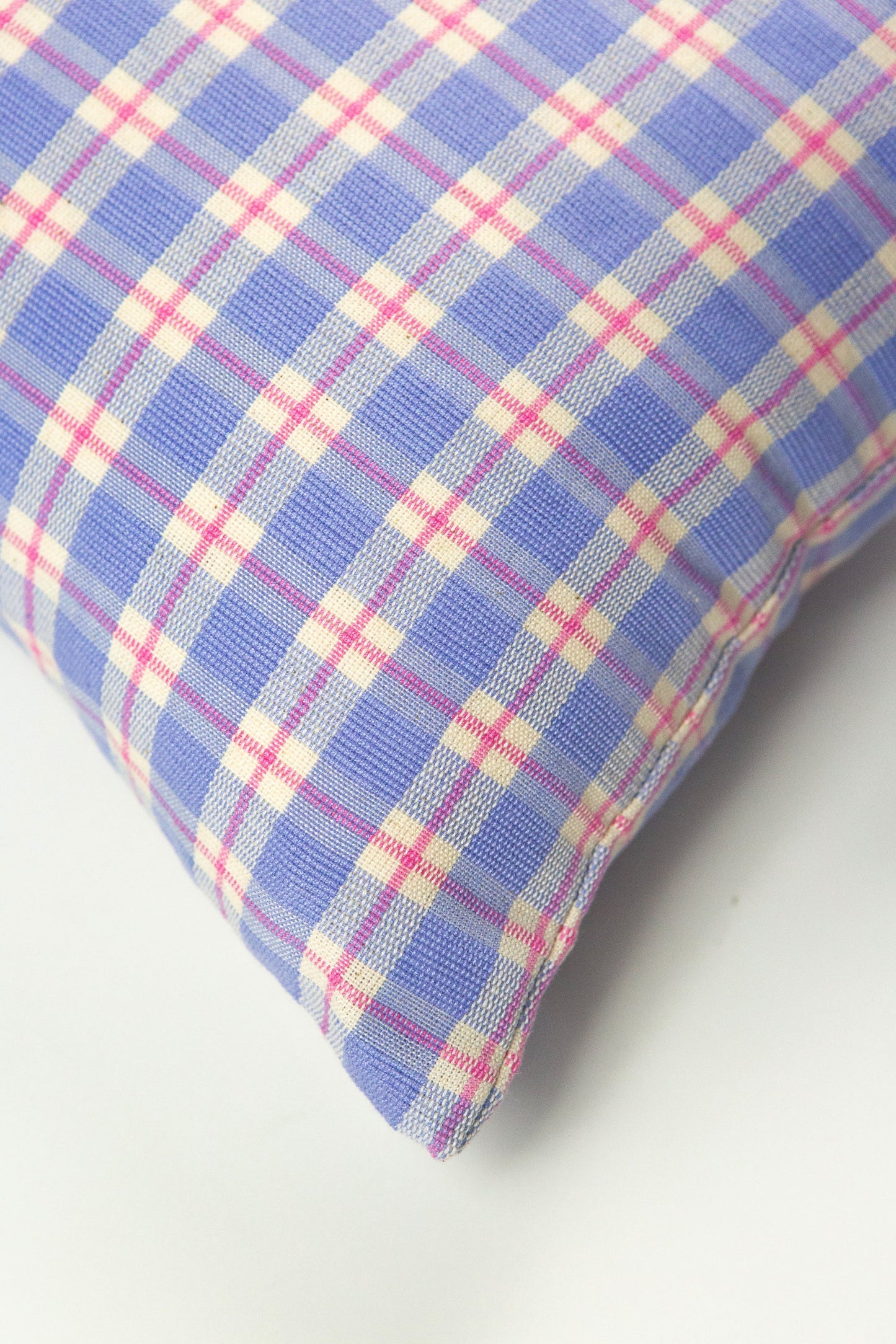 Archive NY Sofia Plaid Square Pillow in Periwinkle