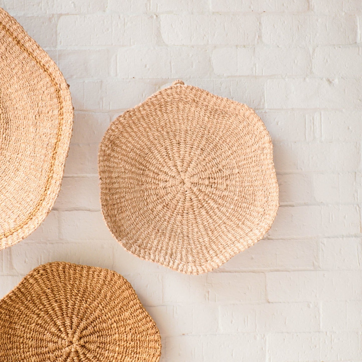 Scallop Wall Baskets, Medium
