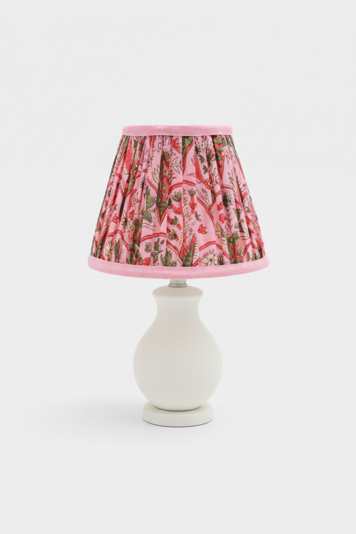 6'' Mini Pleated Lampshade —  Blockprint