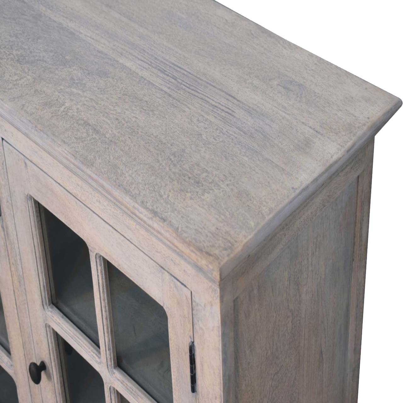 Solid Wood Stone Wash Triple Glazed Cabinet