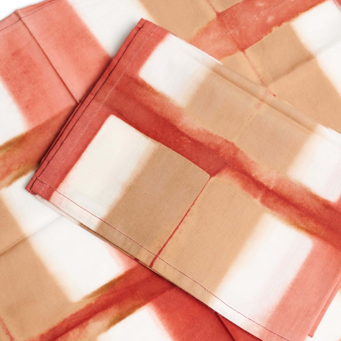 Chowk Cotton Hand Clamp Dye Artisanal Table Napkin ( set of 4 )