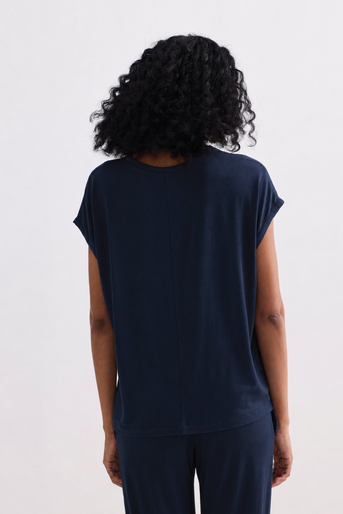 Relaxed Tee Set In Navy