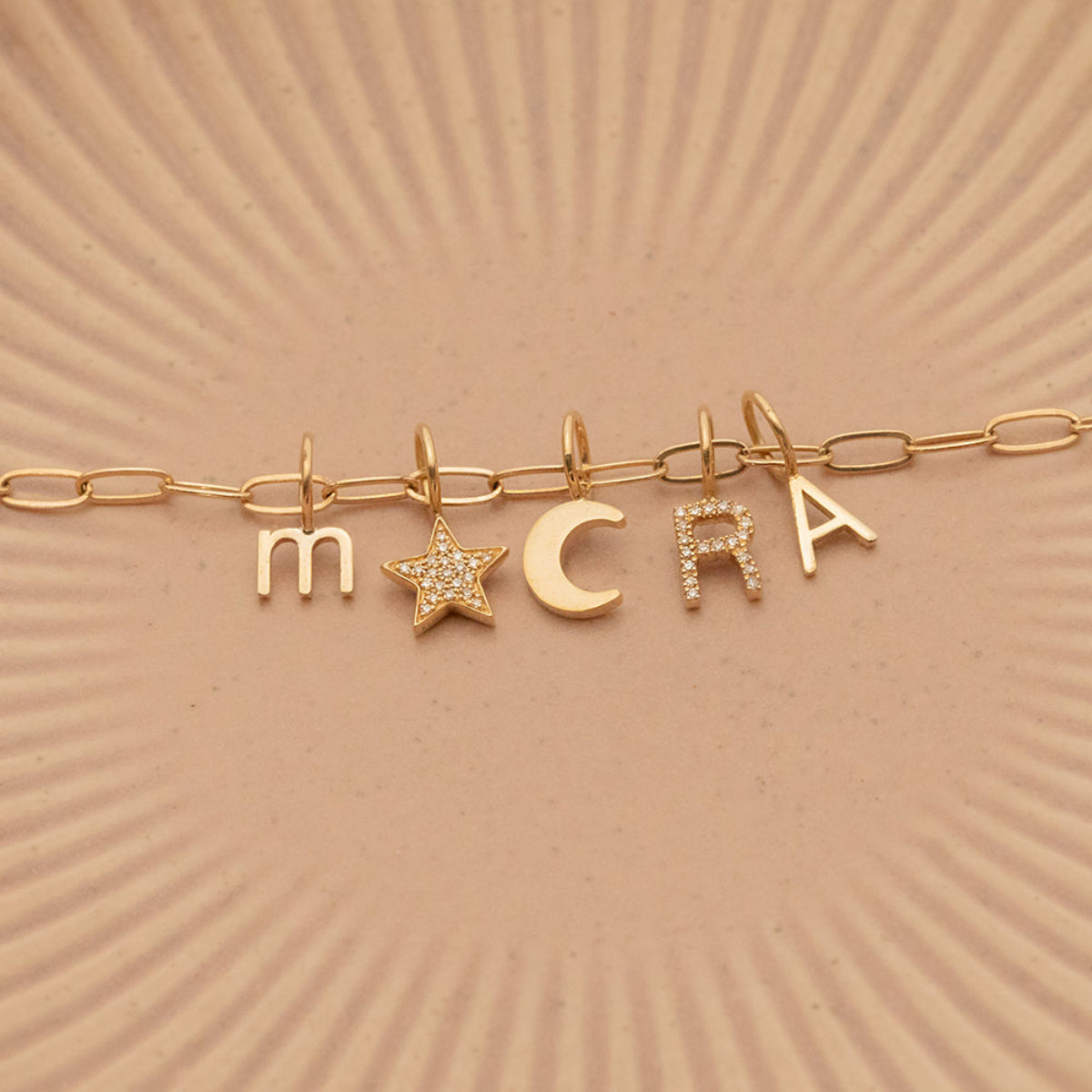 Gold Letter Charm