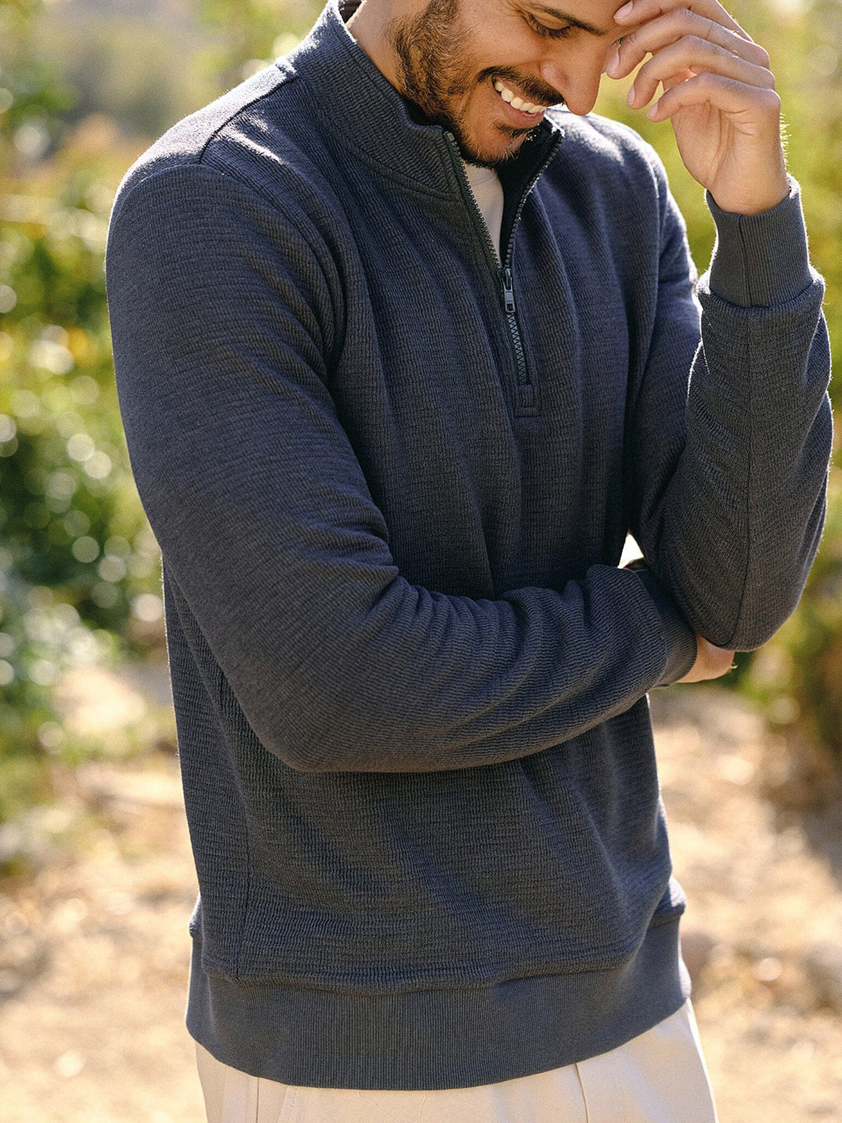 Dan Waffle Knit Quarter Zip