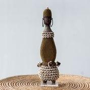 Gold Beaded African Namji Doll
