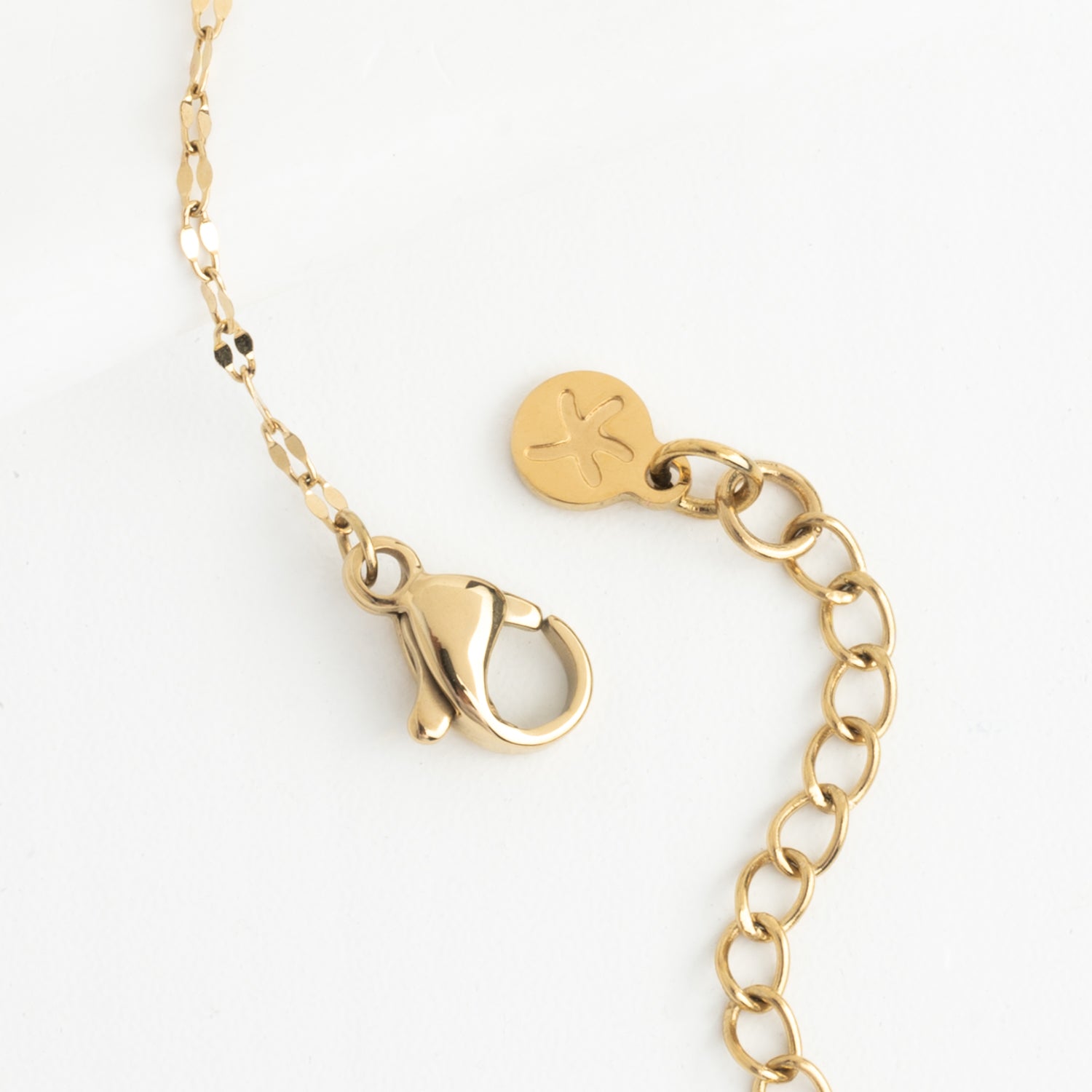 Starfish logo, starfish symbol, gold necklace chain, women's gold necklaces, sustainable fair trade business