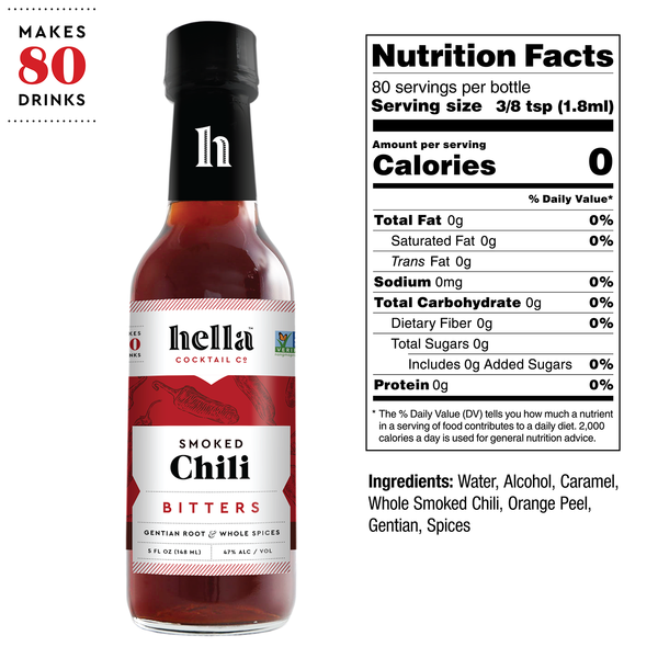 Hella Smoke Chili Bitters, 5oz