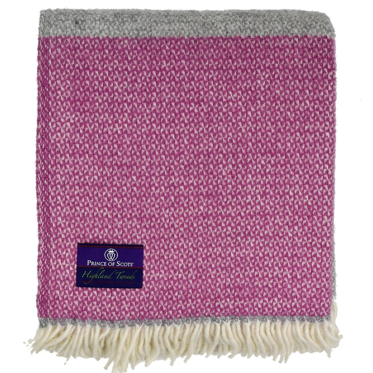 Prince of Scots Highland Tweed Estate Pure New Wool Throw ~ Vineyard ~