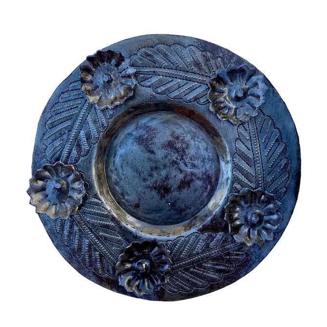 Candle Plates, Set/ 2 $5 ea. Made in Haiti, Fair Trade 6"x6"