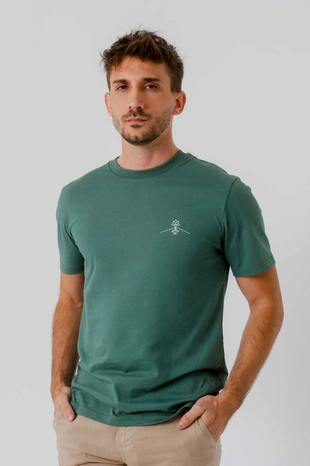 Camiseta algodón orgánico - Verde Étnico
