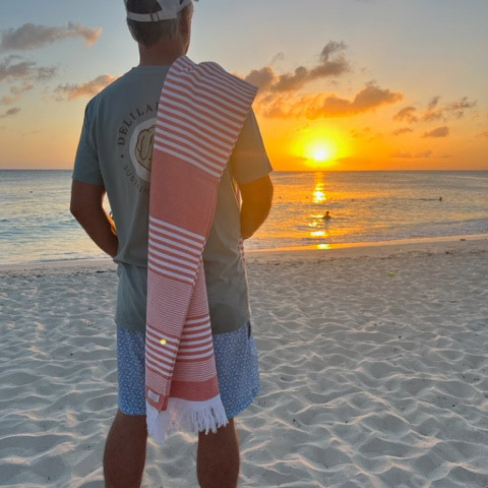 100% Organic Cotton Sunset Beach Towels