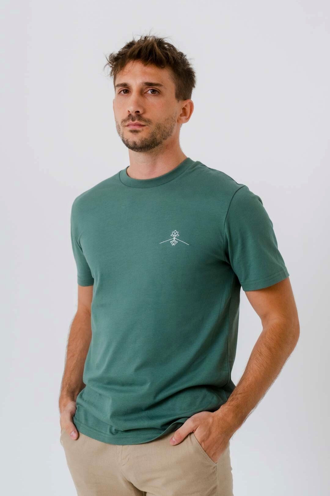 Camiseta algodón orgánico - Verde Étnico