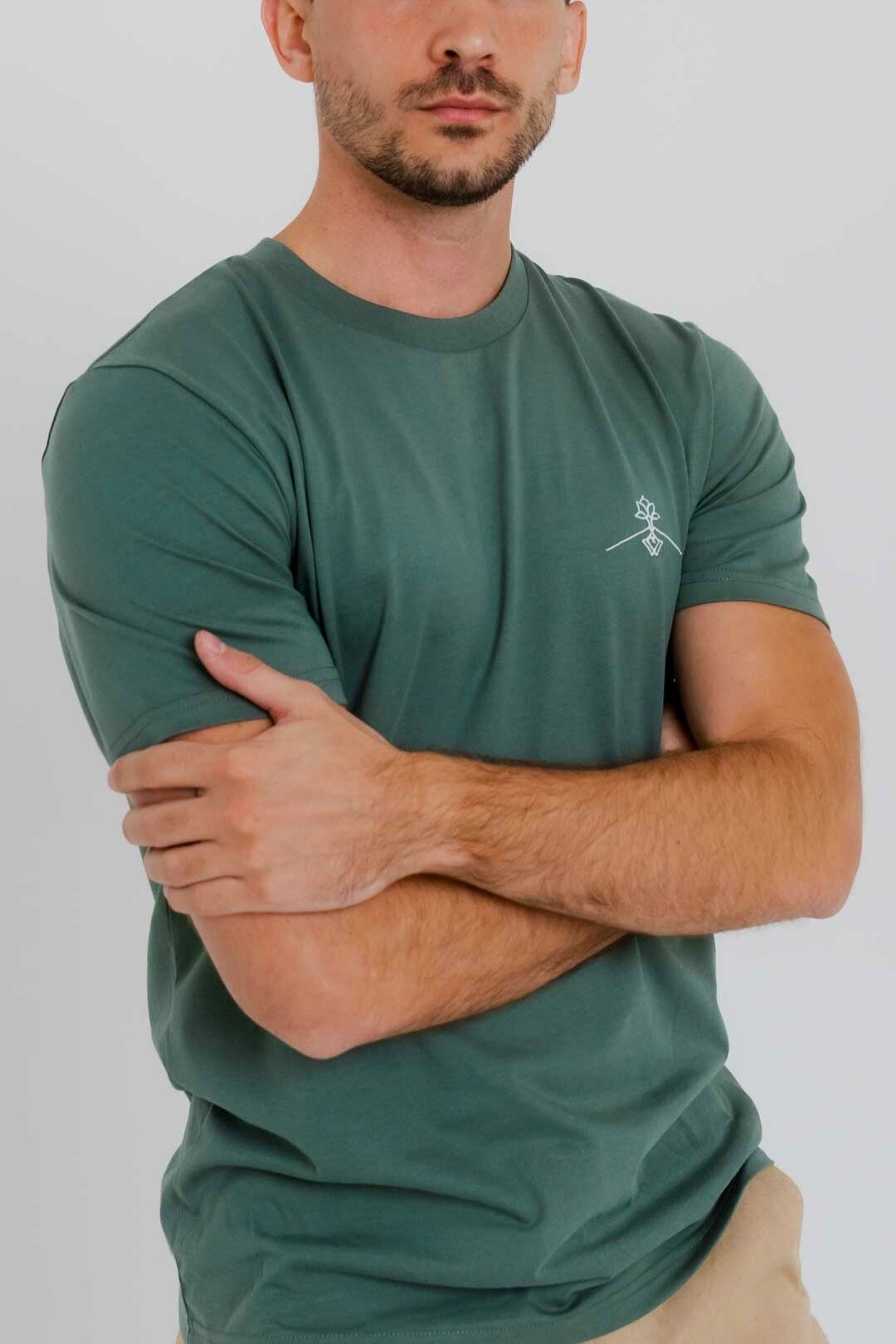 Camiseta algodón orgánico - Verde Étnico