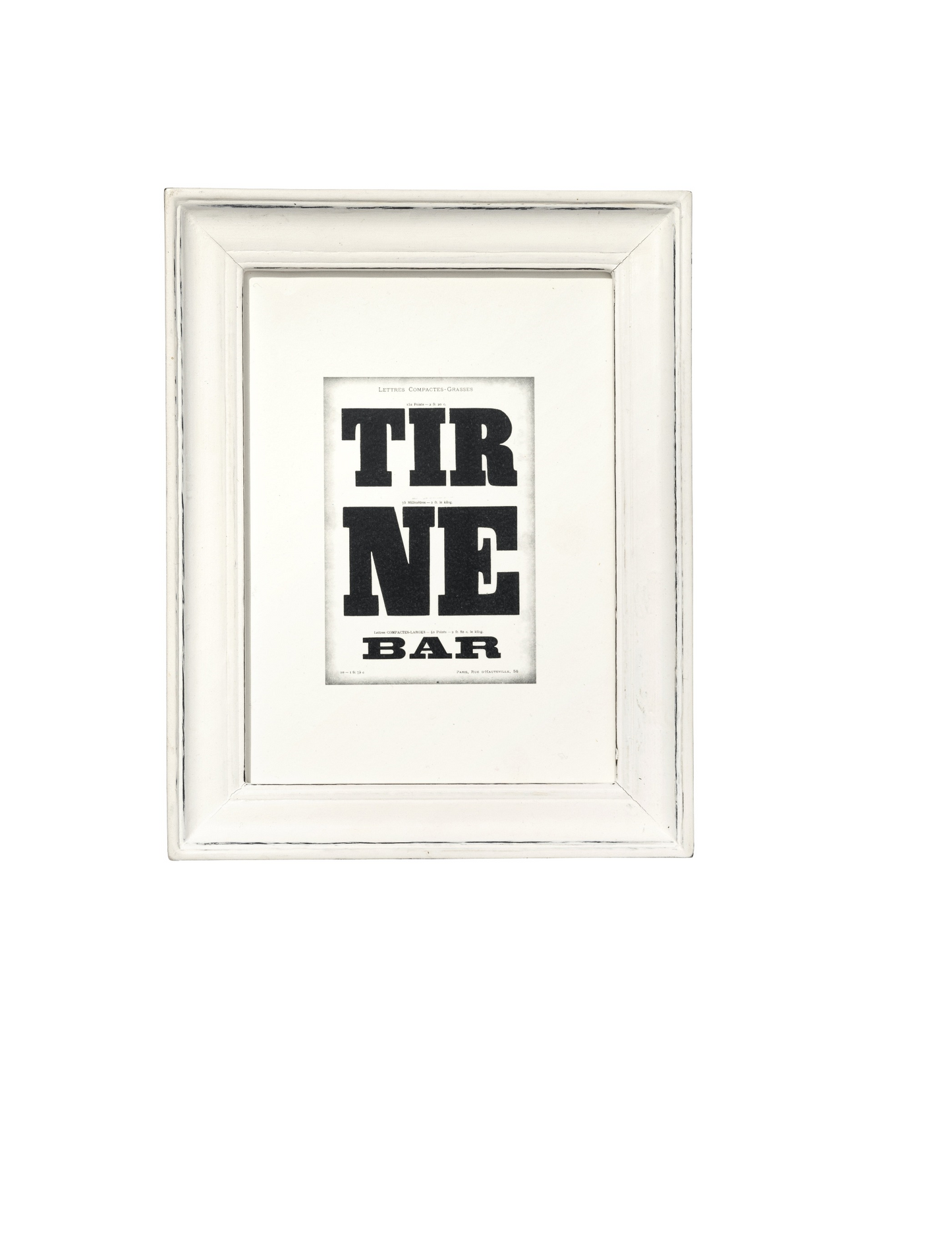 Wooden White Frame - Wide Large